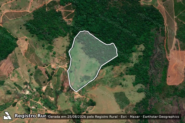 Imagem de satélite de Rancho Santana - PARCELA 04 em Chalé - MG
