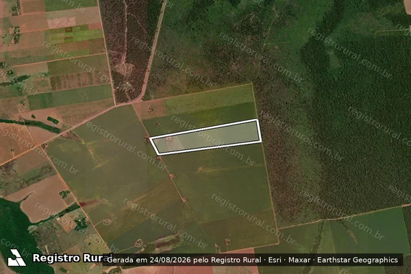 Imagem de satélite de Lote 75 ? Projeto de Assentamento Pontal do Marape - LOTE 075 em Nova Mutum - MT