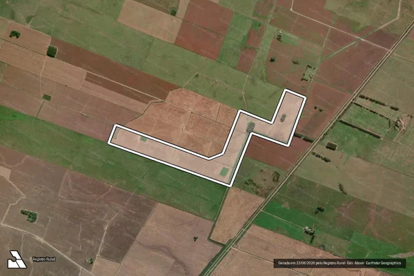 Imagem de satélite de Fazenda Dona Clotilde II - Gleba B em Santa Vitória do Palmar - RS