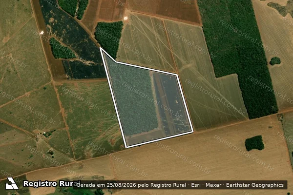 Imagem de satélite de Chácara Santa Maria VI - Parcela 1 em Porto Alegre do Norte - MT