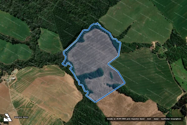 Imagem de satélite de FAZENDA LAGEADINHO - GLEBA E em Ipiranga - PR