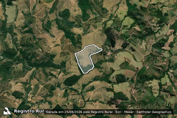 Imagem de satélite de Fazenda Boa Vista - Parcela 3 em Divisa Nova - MG