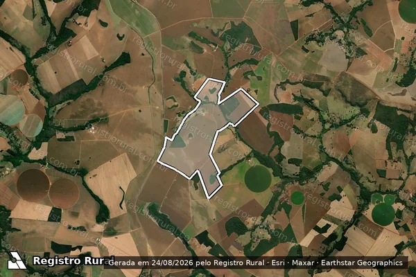 Imagem de satélite de FAZENDA TAQUARAL, SANTANA E BOA VISTA - 1 em Vianópolis - GO