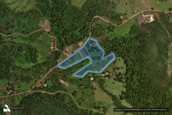 Imagem de satélite de Projeto de Assentamento Santa Mônica - Lote 78 CUT em Terenos - MS