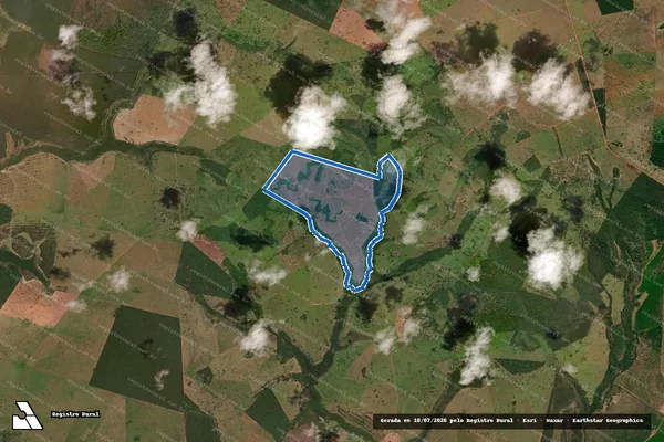 Imagem de satélite de Fazenda Olho D'agua  / Parte 1 em Inocência - MS