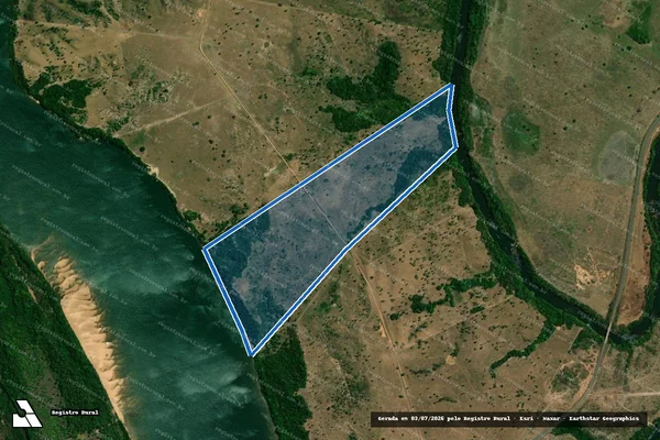 Imagem de satélite de LOTE 12(PARTES), 13(PARTES), E LTS 14 E 15, LOT° BARRA DO RIO LONTRA - Parte 1 em Araguanã - TO