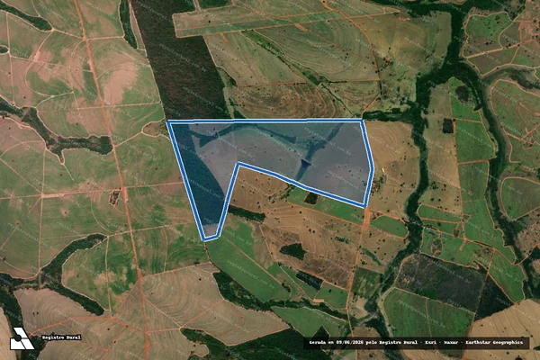 Imagem de satélite de FAZENDA SANTA MARIA - Parcela 1 em Floreal - SP