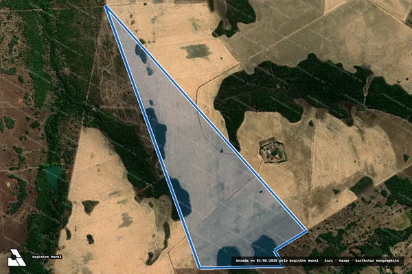 Imagem de satélite de Fazenda Guadalajara ? Lotes 5-A, 6-A, 7 e 8 do Loteamento Crixás, Gleba 01e Chácaras 11 e 12 - Fazenda Três Irmãos em Aliança do Tocantins - TO