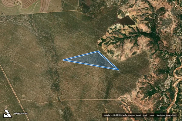 Imagem de satélite de FAZENDA MORRO DO FOGO - Parte 1 em Chapada Gaúcha - MG