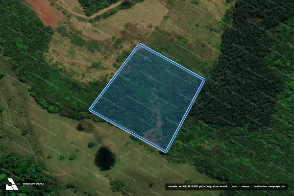 Imagem de satélite de PARTE DO LOTE RURAL N.71 ? LINHA ARARA - Parte 5 em Guarujá do Sul - SC