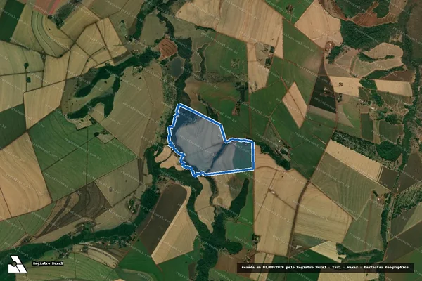 Imagem de satélite de Fazenda Califórnia - Parte 1 em Batatais - SP
