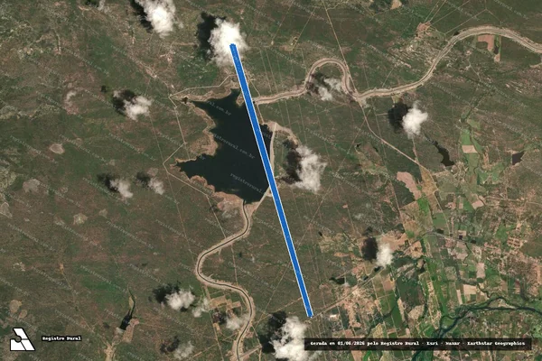Imagem de satélite de FAZENDA TUCUTU  LOTE-317 - Parte 1 em Cabrobó - PE