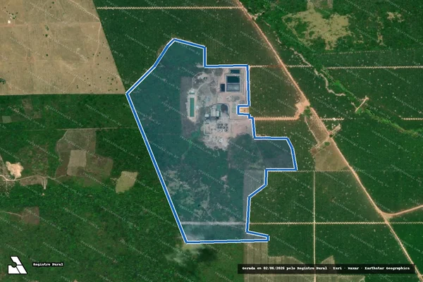 Imagem de satélite de PARQUE INDUSTRIAL MARTINS BORGES em Garrafão do Norte - PA