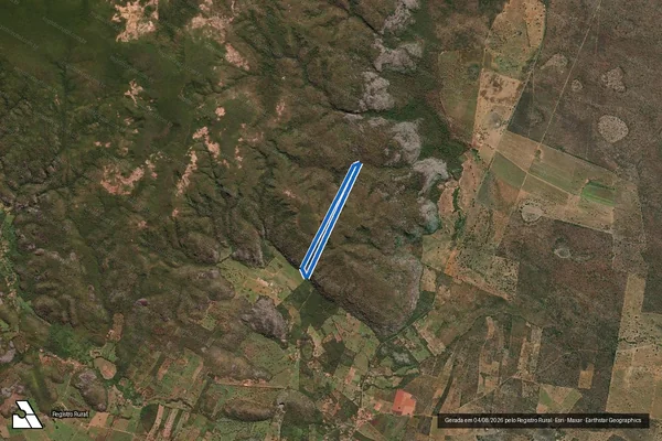 Imagem de satélite de Uma parte de terras na Fazenda Santo Antônio - Uma parte de terras na Fazenda Santo Antônio em Januária - MG