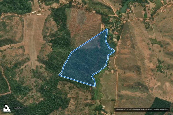 Imagem de satélite de FAZENDA BOA ESPERANÇA - Gleba 08 em São João Evangelista - MG