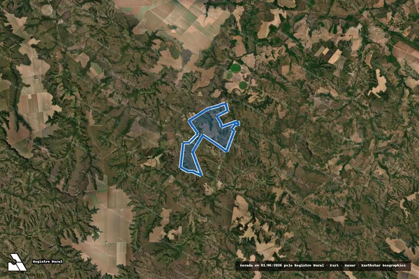 Imagem de satélite de FAZENDA FORMIGA - Parcela 01 em Campos Lindos - TO