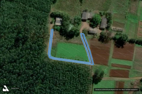 Imagem de satélite de Estrada Vicinal - Estrada Vicinal em Ivoti - RS