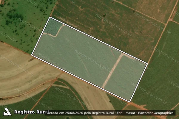 Imagem de satélite de Fazenda Santa Rita - Parcela 1 em Ivinhema - MS