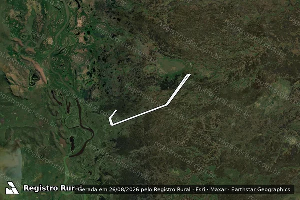 Imagem de satélite de Fazenda Seis Marias ? Fazenda Reserva Vitória Gleba 1 e 2 - 01 em Corumbá - MS