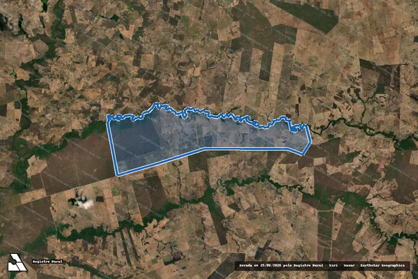 Imagem de satélite de FAZENDA PAUSAMA - 001 em São Domingos - GO