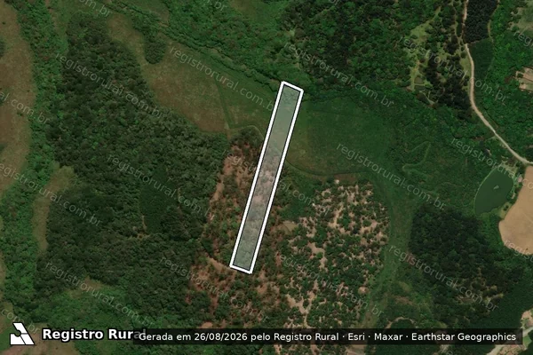 Imagem de satélite de Bosque Bateias - PARCELA 10 em Campo Alegre - SC