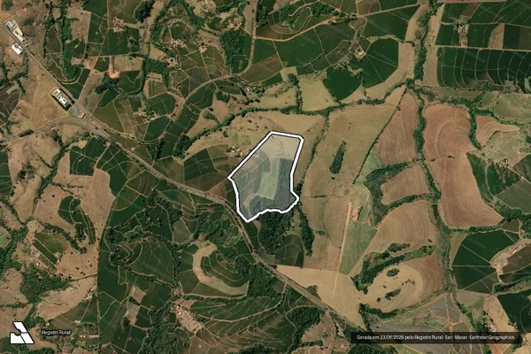 Imagem de satélite de SITIO SANTO ANTONIO - em Pedregulho - SP