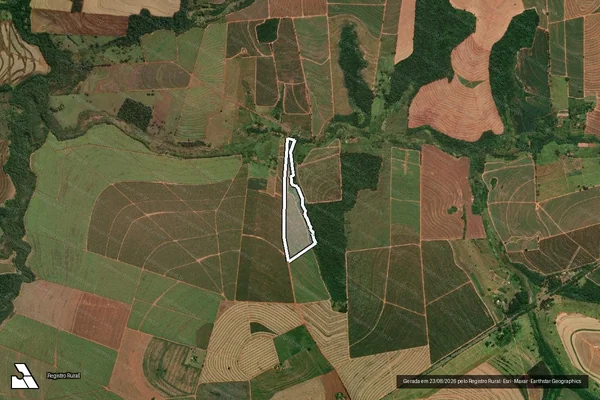 Imagem de satélite de Sítio Água do João Almeida - Parte 1 em Paraguaçu Paulista - SP