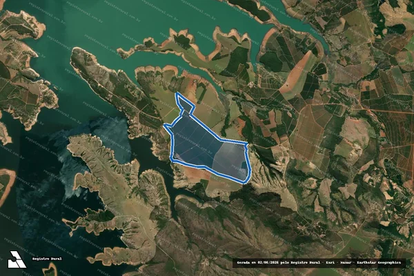 Imagem de satélite de Fazenda Pontal - Parte 1 em Guapé - MG