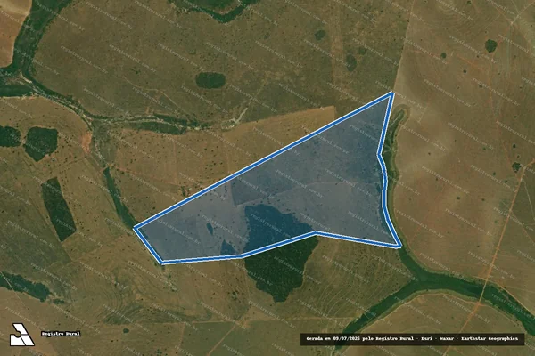Imagem de satélite de FAZENDA URUTU II - GLEBA TOTAL em Inocência - MS