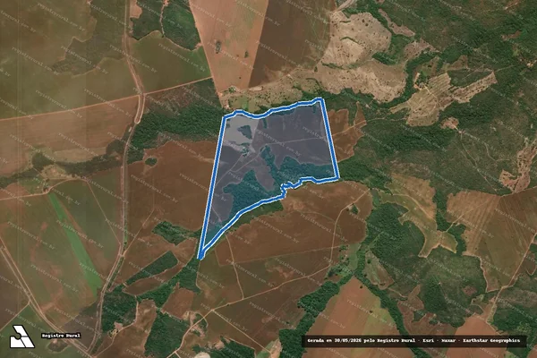 Imagem de satélite de Fazenda Barroso ou Engenho Barroso - PARTE 1 em Uruaçu - GO