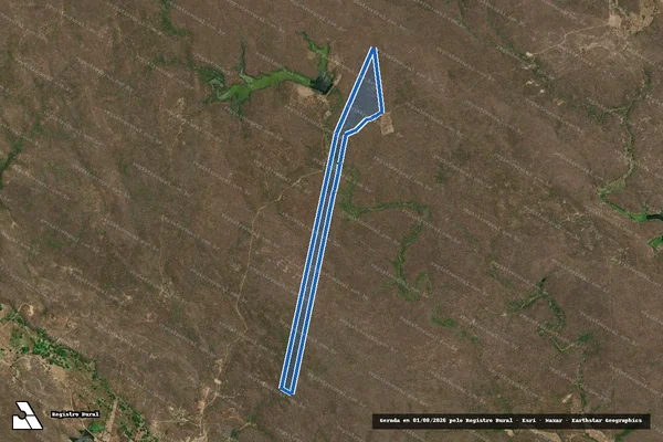 Imagem de satélite de FAZENDA JUÁ ? PARCELA 15 - Parte 1 em Canindé - CE