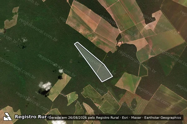 Imagem de satélite de Fazenda Santo Antonio  - Parcela 1 em São José do Rio Claro - MT