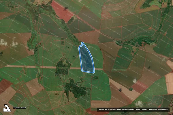 Imagem de satélite de Fazenda Monte Negro - Parcela 1 em Miguelópolis - SP