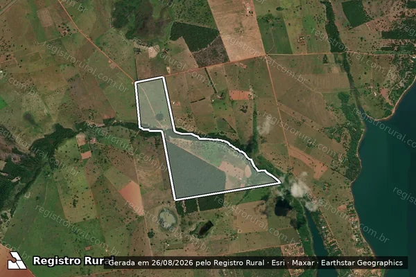 Imagem de satélite de FAZENDA NOSSA SENHORA APARECIDA - Parte 1 em Aparecida do Taboado - MS