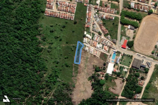 Imagem de satélite de Fazenda Bandegó (Gleba B) - Parcela 5 em Teixeira de Freitas - BA