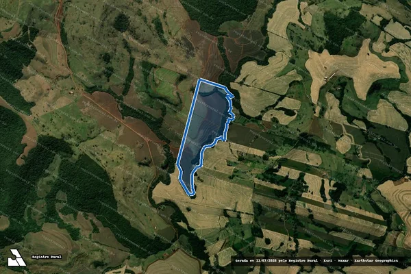 Imagem de satélite de FAZENDA SANTO AMARO - Parte 2 em Marumbi - PR