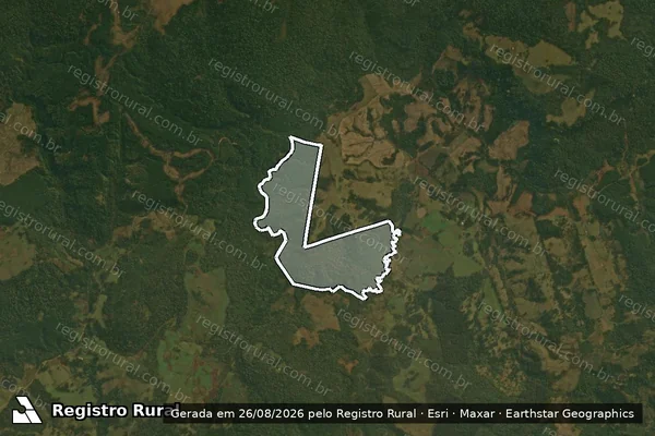 Imagem de satélite de Fazenda Serra do São Felipe - Matrícula 18077 em Ponte Alta - SC
