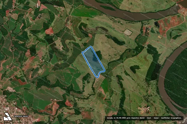 Imagem de satélite de Lote 05 Gleba 47-FB - Matrícula 1.225 em Cruzeiro do Iguaçu - PR