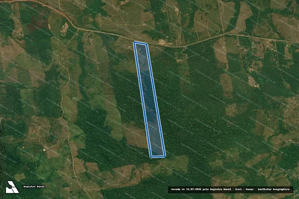 Imagem de satélite de SÍTIO OURO VERDE ? GLEBA CUPARI - Parte 1 em Rurópolis - PA