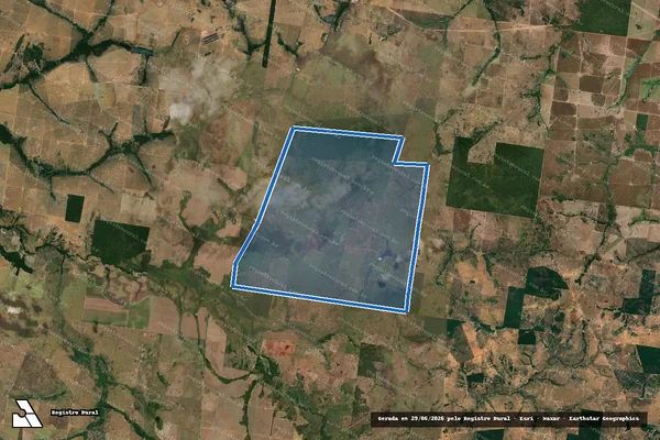 Imagem de satélite de FAZENDA LONDRINA - GLEBA B em Nova Crixás - GO