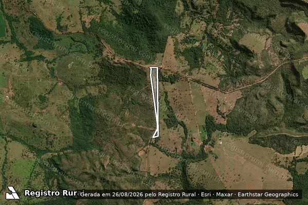Imagem de satélite de FAZENDA BOA VISTA - Parte B - em Dom Aquino - MT