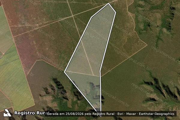 Imagem de satélite de FAZENDA ALTO DA SERRA IV – LOTE 11 / 001 em Tasso Fragoso - MA