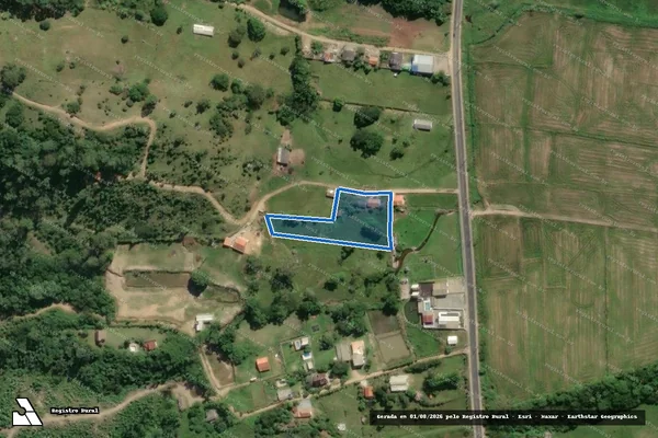 Imagem de satélite de SITIO DO RIBEIRAO                        - Parte 1 em Imaruí - SC