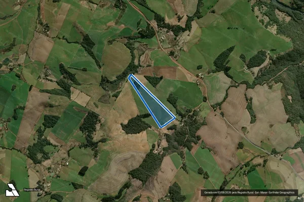 Imagem de satélite de MAT.: 9170 - Parte 4 em Ouro Verde - SC