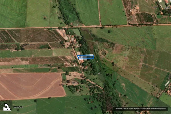 Imagem de satélite de Chácara São Joaquim - Gleba b em Osvaldo Cruz - SP