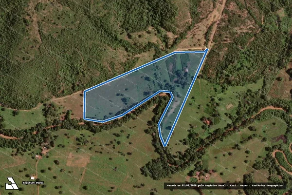 Imagem de satélite de LOTE 62, P. A. PIAU - GLEBA B em Nova Xavantina - MT
