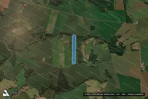 Imagem de satélite de Lote n. 194/194-A/A1/B/3B - Parcela 1 em Rolândia - PR