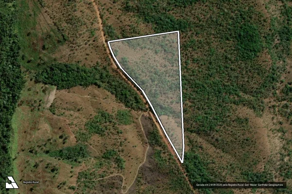 Imagem de satélite de GLEBA Z, PARTE DESMEMBRADA DA PARTE REMANESCENTE DO LOTE 25A (I), LOTEAMENTO TODOS OS SANTOS, GLEBA 2 - Parte 1 em Miracema do Tocantins - TO