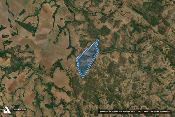Imagem de satélite de FAZENDA PASSA DOIS- VEREDA DE CIMA em Arenópolis - GO