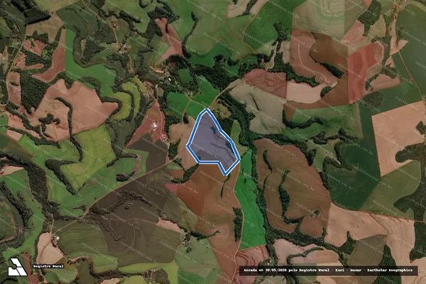 Imagem de satélite de LOTES 45 E 45-A DA GLEBA MUNDO NOVO - Parte 2 em Bom Sucesso do Sul - PR
